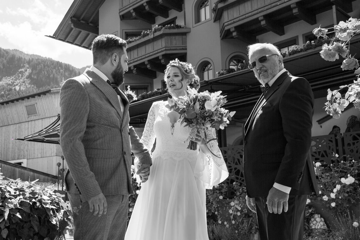 echte Hochzeitsfotos in Tirol