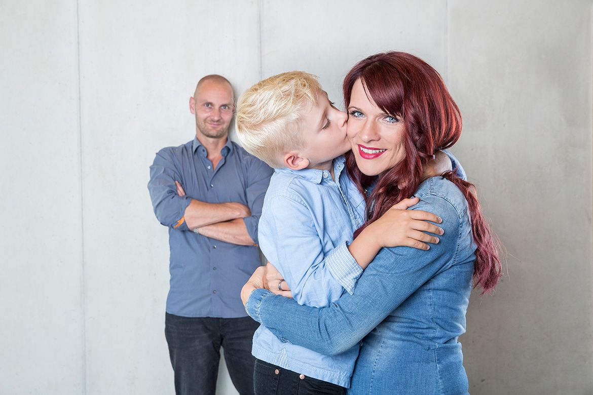 Familienfotos im Studio in Kramsach